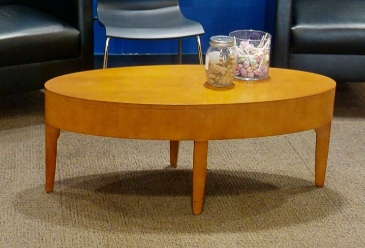 Oval coffee table, wood