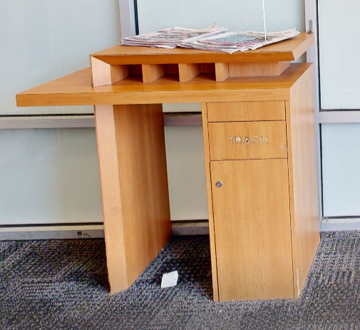 Small cheque desk