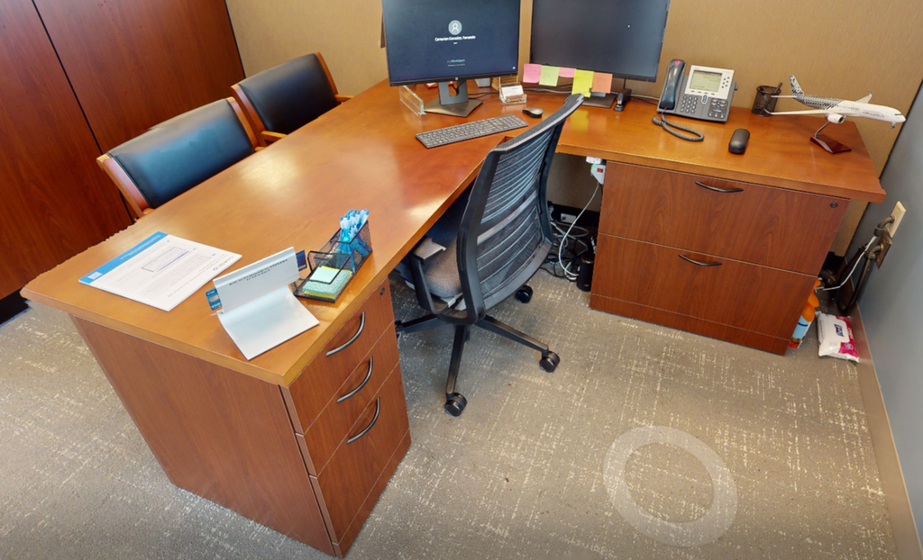 L-shaped desk