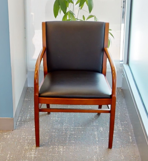 Black guest chair