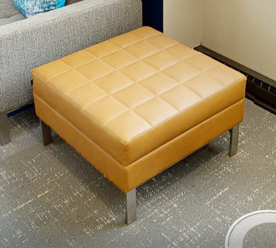 Gold ottoman