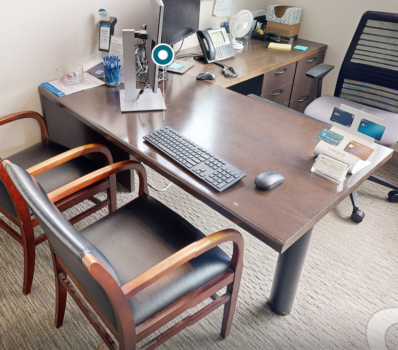 L-shaped desk