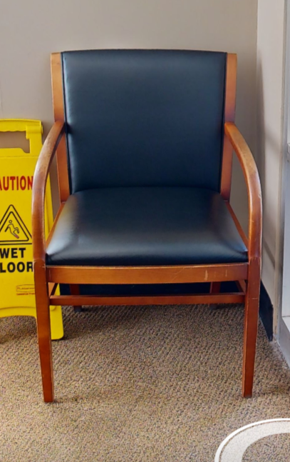 Black guest chair