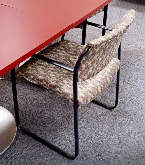 Weave guest chair with arms