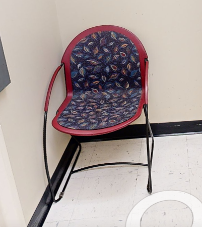 Paisley side chair no arms