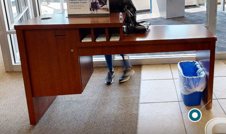 Cheque desk