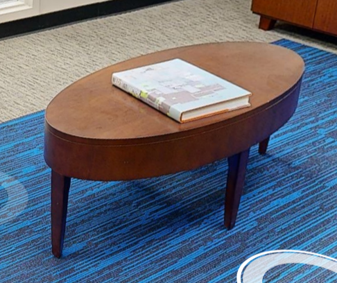 Oval coffee table