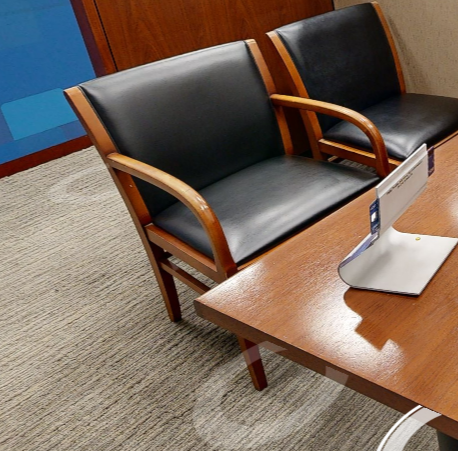 Black guest chair