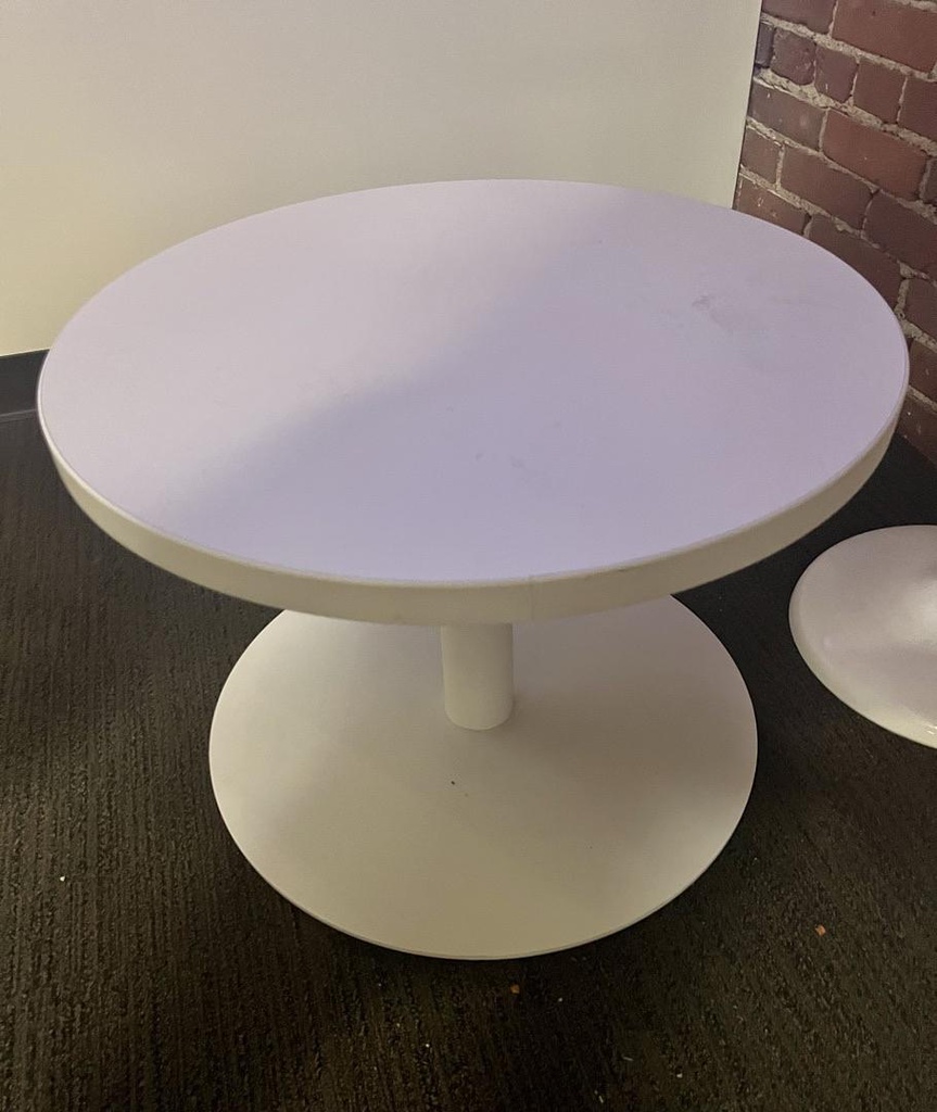 Round Coffee Table - white 24 D FAIR