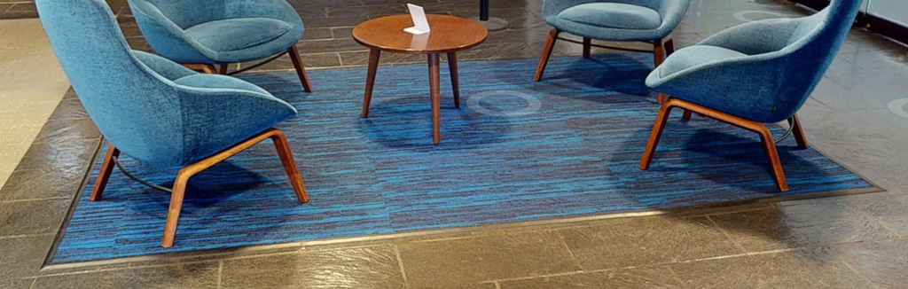 Blue rug