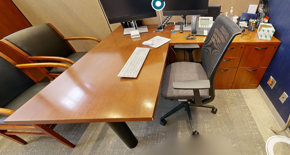 L-shaped desk
