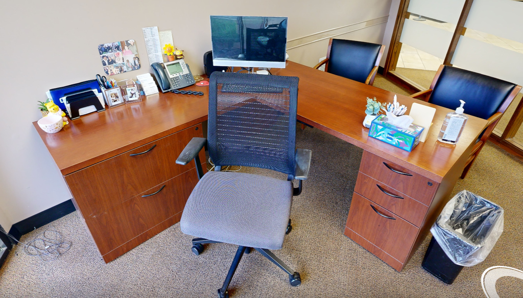 L-shaped desk