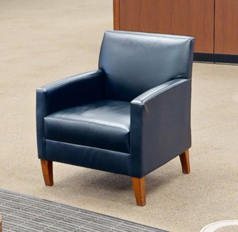Navy lounge chair