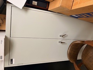 Large Gray Metal Cabinet