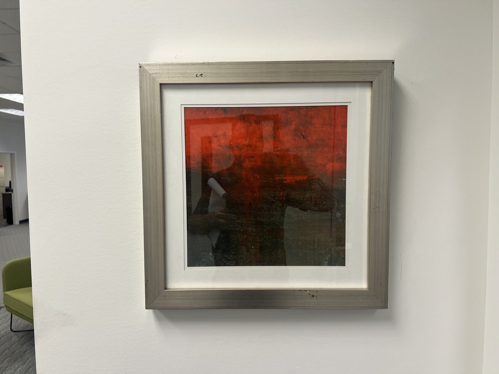 Red upper / Black lower funky art