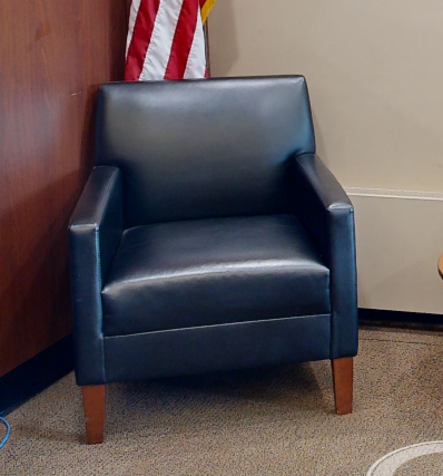 Black lounge chair