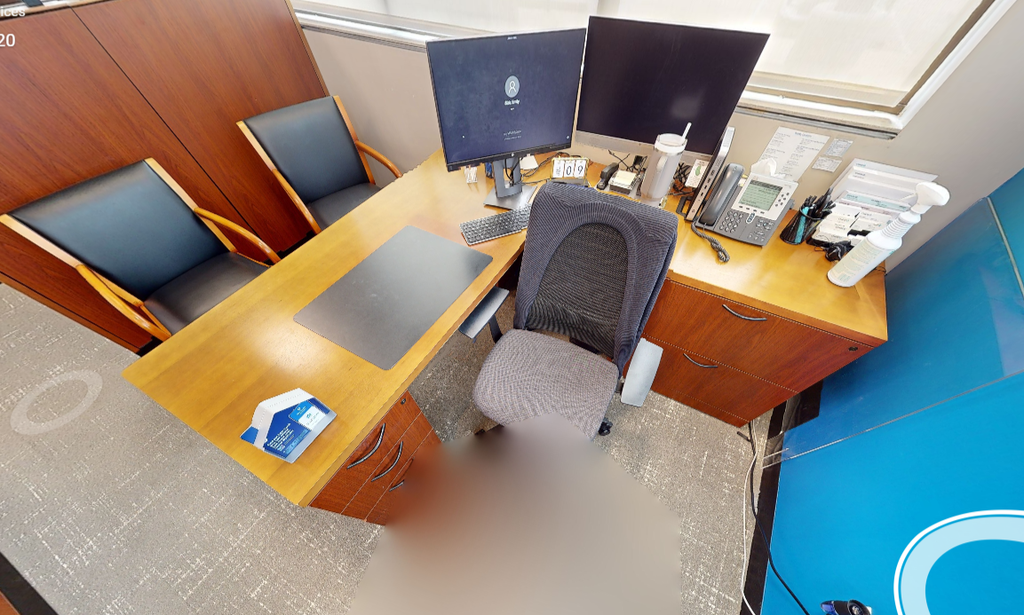 L-shaped desk