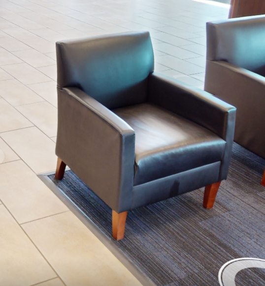 Black lounge chair
