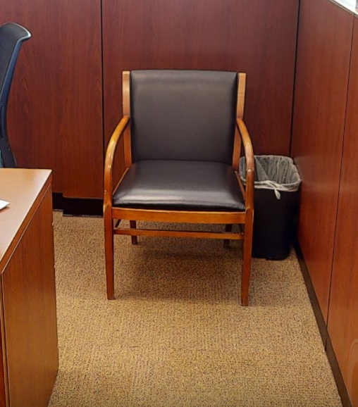 Black guest chair
