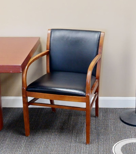 Black guest chair