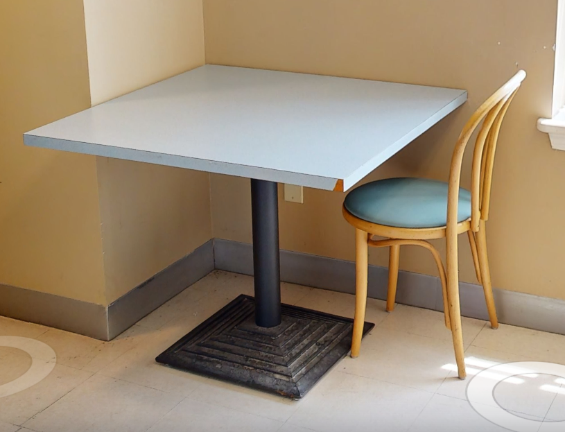 Blue side chair