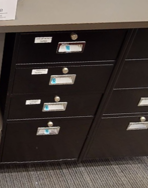 Vertical Filing Cabinet/Ped