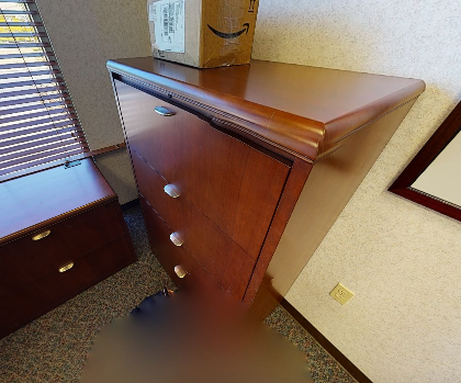 Filing Cabinet - 4 Drawer, Wood