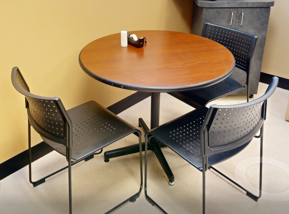 Black side chairs