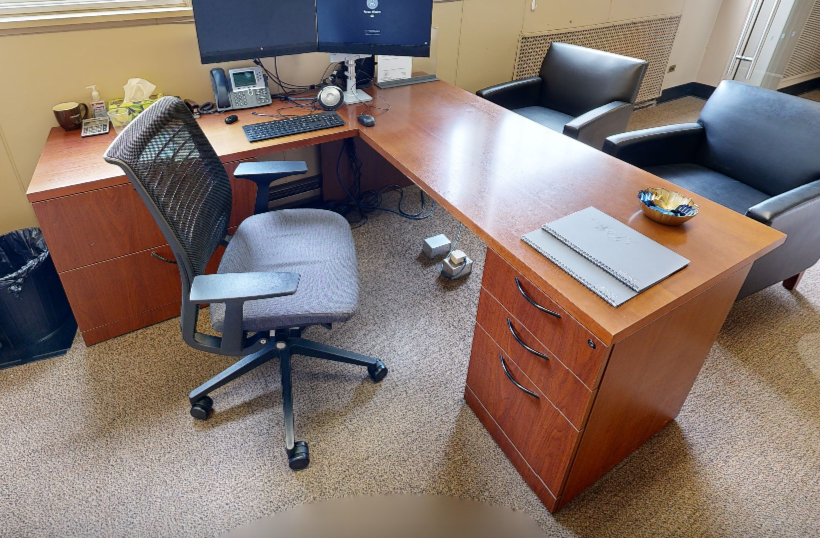 L-shaped desk