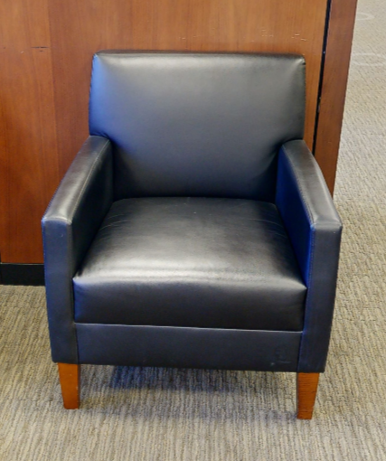 Black lounge chair