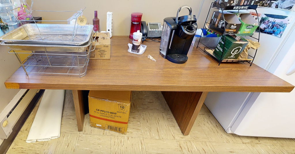 Wood rectangle table