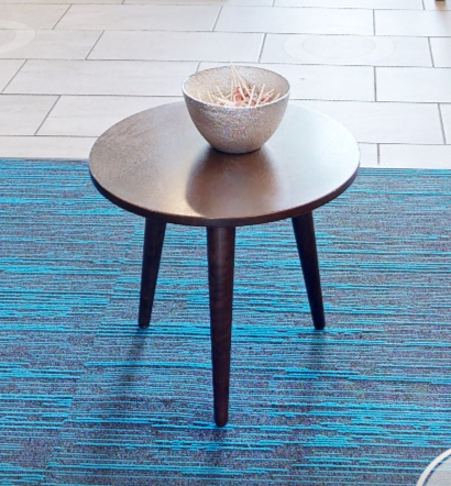 Round side table