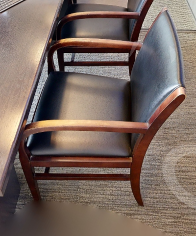 Black guest chair