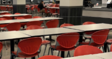 Bar Height Cafeteria Table, 4 Seater (photo representation)