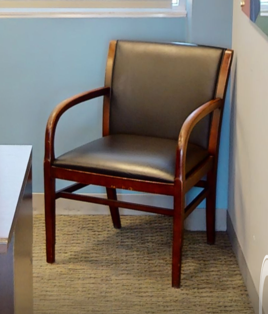 Black guest chair