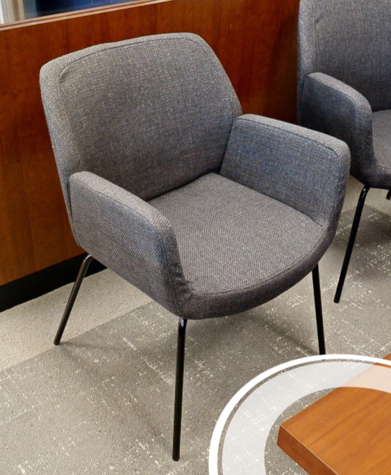 Grey guest chair
