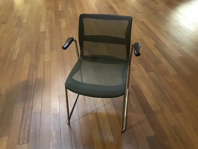 Stacking Chrome Base Chair