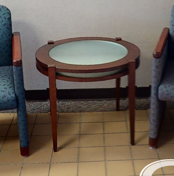 glass top coffee table