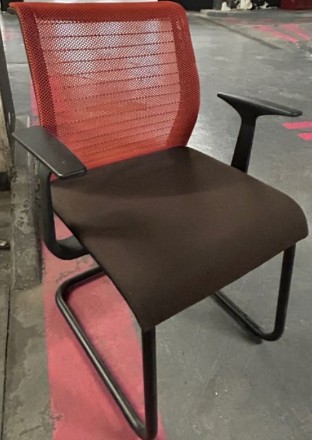 Sled Chair - Red and Black