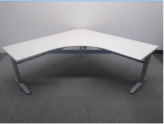 Ergo, Desk, KI, Elec 24x66x66x24 Top, White, *w/ base
