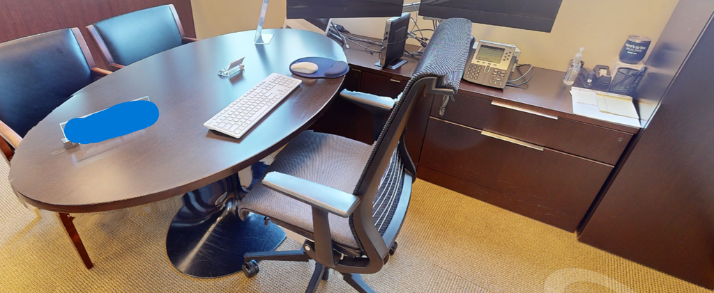 L-shaped desk