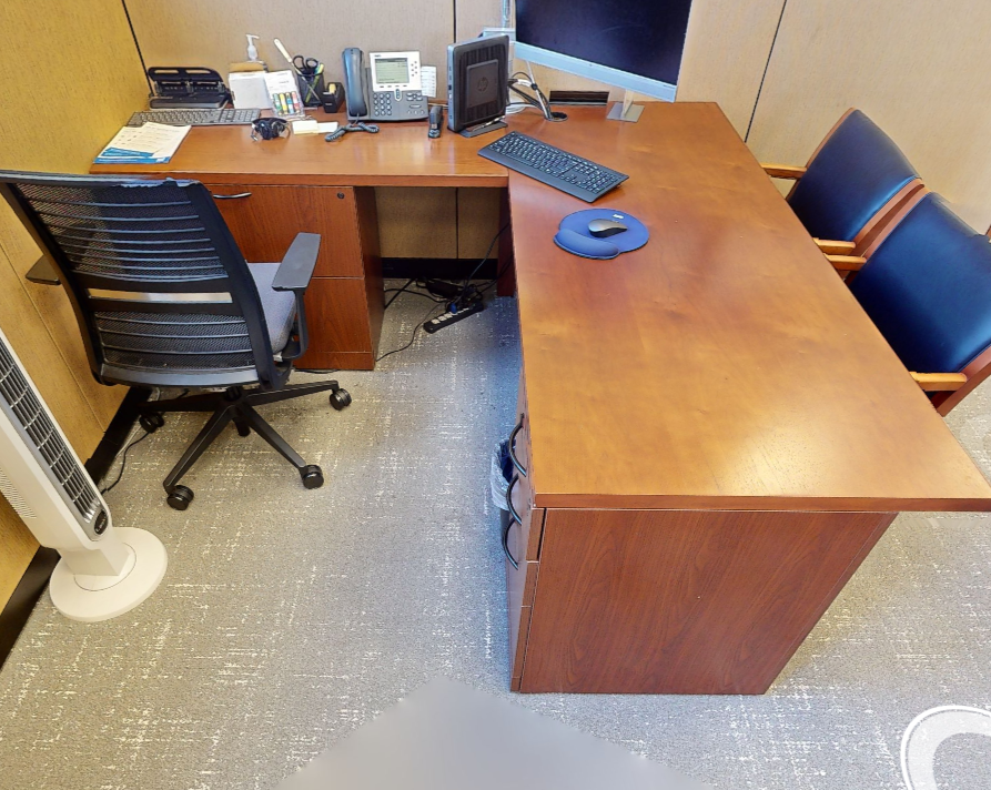 L-shaped desk