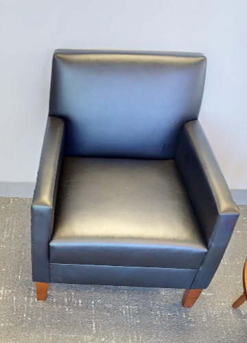 Black lounge chair
