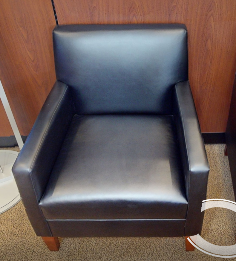 Black lounge chair