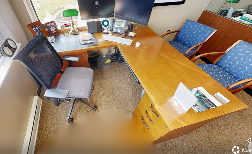 L-shaped desk