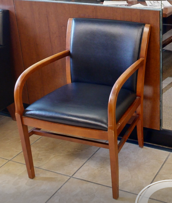 Black guest chair