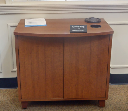 2 door wood cabinet
