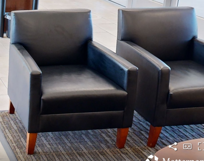 Black lounge chair
