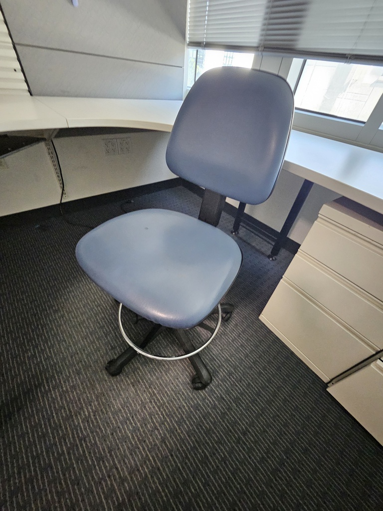 Blue Vinyl Task Chair