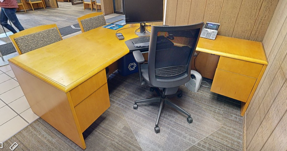 L-shaped desk